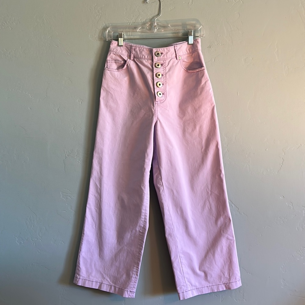 Kate Spade wide leg on trend button front pant